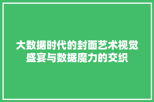 大数据时代的封面艺术视觉盛宴与数据魔力的交织