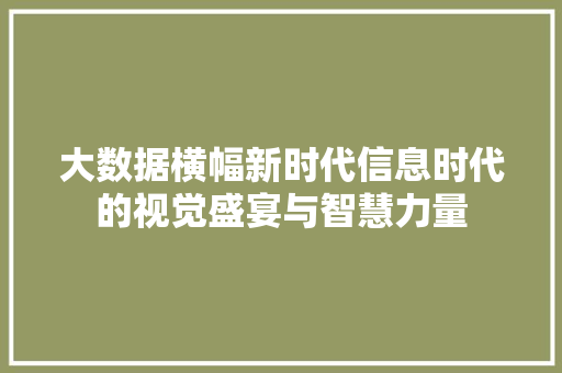 大数据横幅新时代信息时代的视觉盛宴与智慧力量