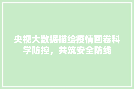央视大数据描绘疫情画卷科学防控，共筑安全防线  第1张