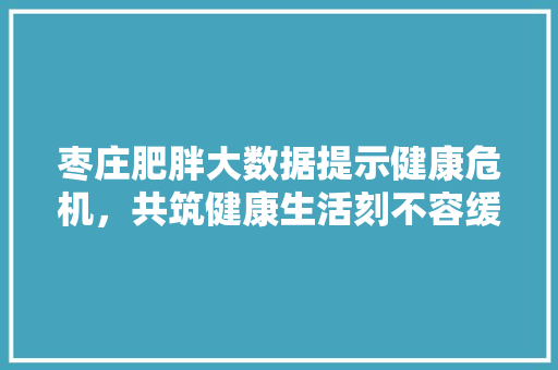 枣庄肥胖大数据提示健康危机，共筑健康生活刻不容缓