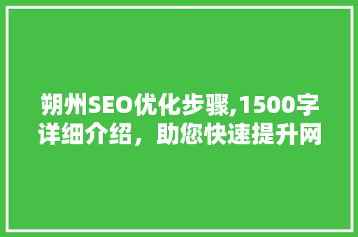 朔州SEO优化步骤,1500字详细介绍，助您快速提升网站排名