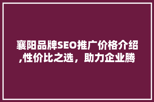 襄阳品牌SEO推广价格介绍,性价比之选，助力企业腾飞