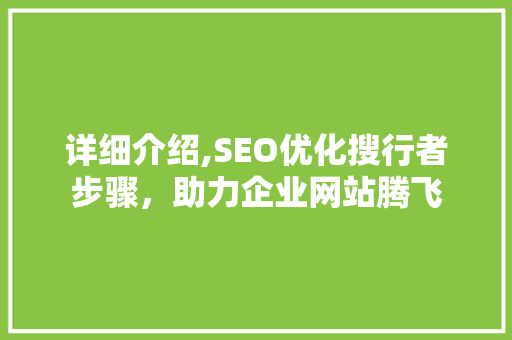详细介绍,SEO优化搜行者步骤，助力企业网站腾飞