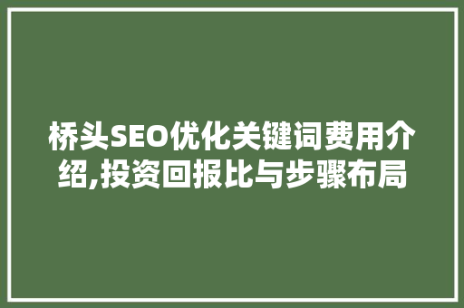 桥头SEO优化关键词费用介绍,投资回报比与步骤布局