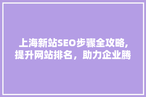 上海新站SEO步骤全攻略,提升网站排名，助力企业腾飞