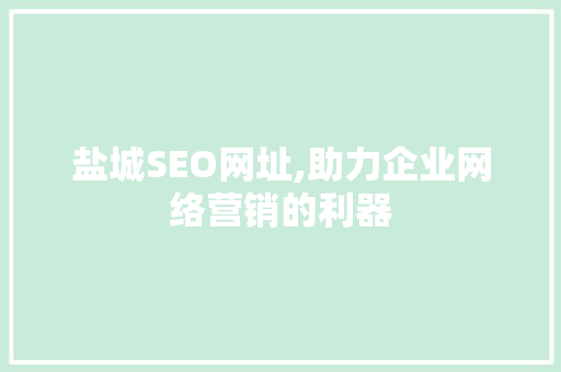 盐城SEO网址,助力企业网络营销的利器