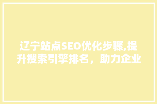 辽宁站点SEO优化步骤,提升搜索引擎排名，助力企业在线发展
