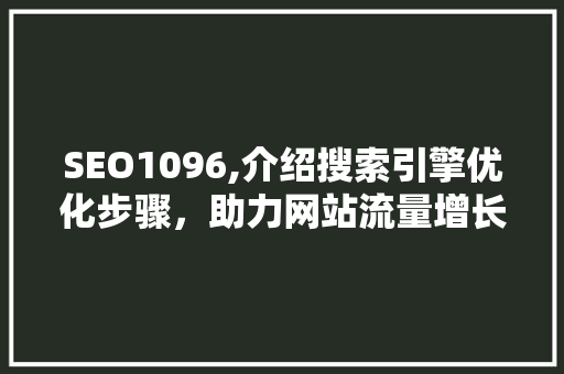 SEO1096,介绍搜索引擎优化步骤，助力网站流量增长