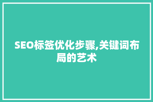 SEO标签优化步骤,关键词布局的艺术