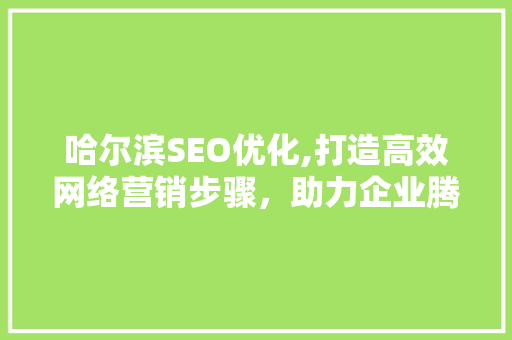哈尔滨SEO优化,打造高效网络营销步骤，助力企业腾飞