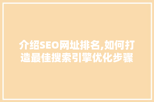 介绍SEO网址排名,如何打造最佳搜索引擎优化步骤