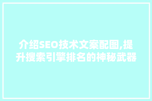 介绍SEO技术文案配图,提升搜索引擎排名的神秘武器
