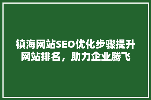 镇海网站SEO优化步骤提升网站排名，助力企业腾飞
