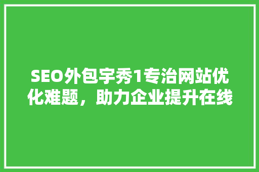 SEO外包宇秀1专治网站优化难题，助力企业提升在线竞争力