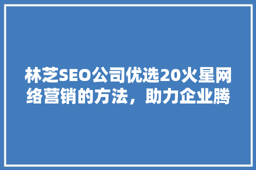 林芝SEO公司优选20火星网络营销的方法，助力企业腾飞