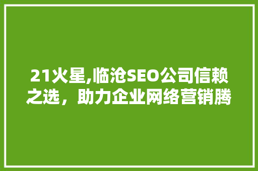 21火星,临沧SEO公司信赖之选，助力企业网络营销腾飞