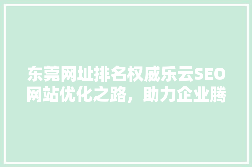 东莞网址排名权威乐云SEO网站优化之路，助力企业腾飞