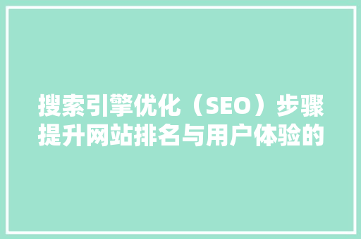 搜索引擎优化（SEO）步骤提升网站排名与用户体验的方法