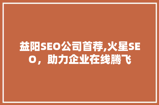 益阳SEO公司首荐,火星SEO，助力企业在线腾飞