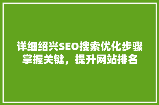 详细绍兴SEO搜索优化步骤掌握关键，提升网站排名