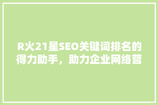 R火21星SEO关键词排名的得力助手，助力企业网络营销腾飞