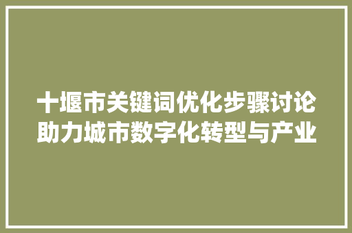 十堰市关键词优化步骤讨论助力城市数字化转型与产业升级_十堰优化关键词分析